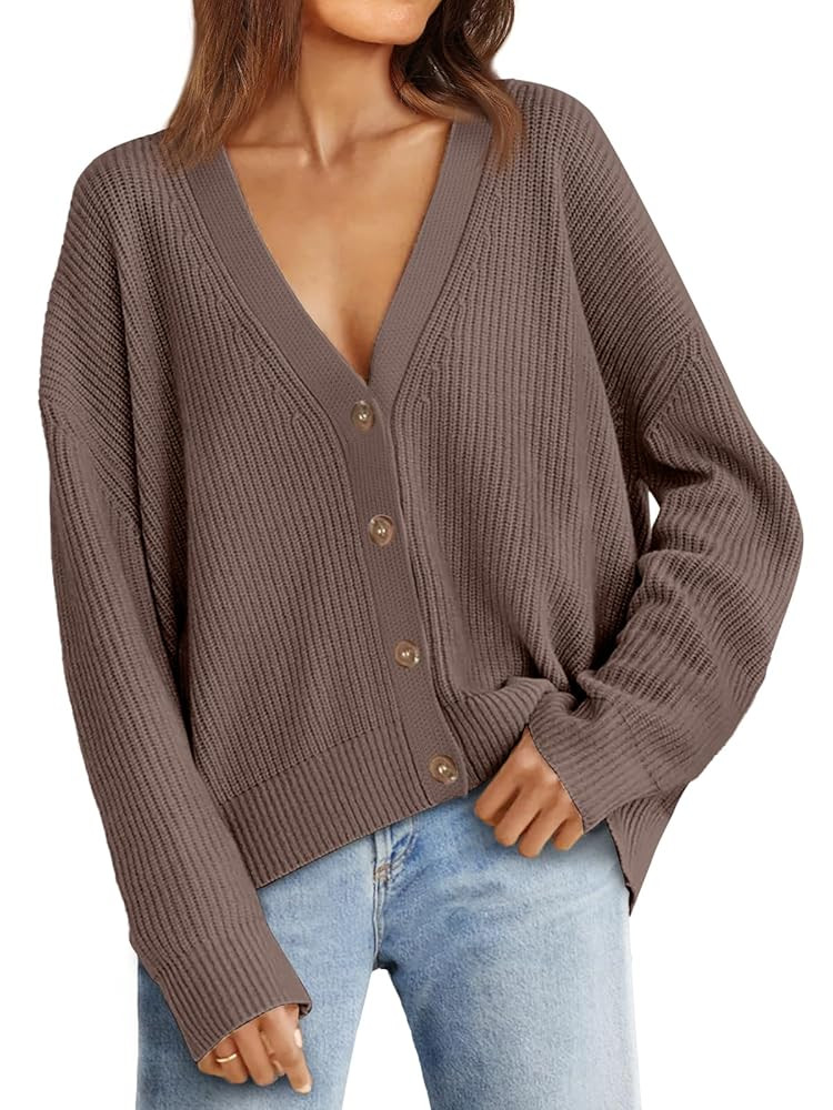 LILLUSORY Cardigan Sweaters for Women 2025 Fall Fashion Oversized Lightweight Sweater Knit Work C... | Amazon (US)