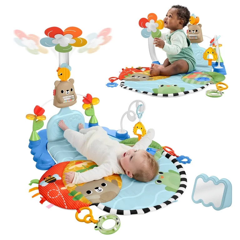 Fisher-Price 3-in-1 Kick & Sway Activity Gym, Baby Play Mat & Sensory Toys for Newborn Developmen... | Walmart (US)