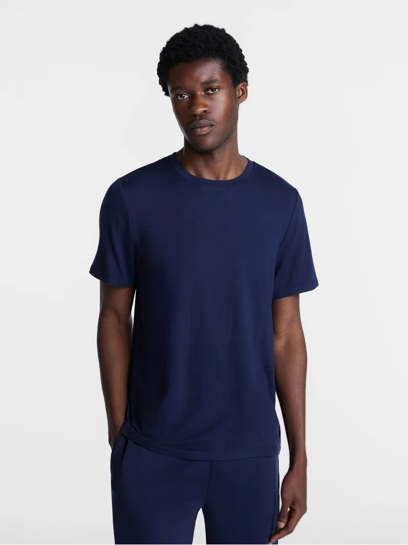 George Men's Short Sleeve Knit Sleep Tee, Sizes XS-3XL | Walmart (US)
