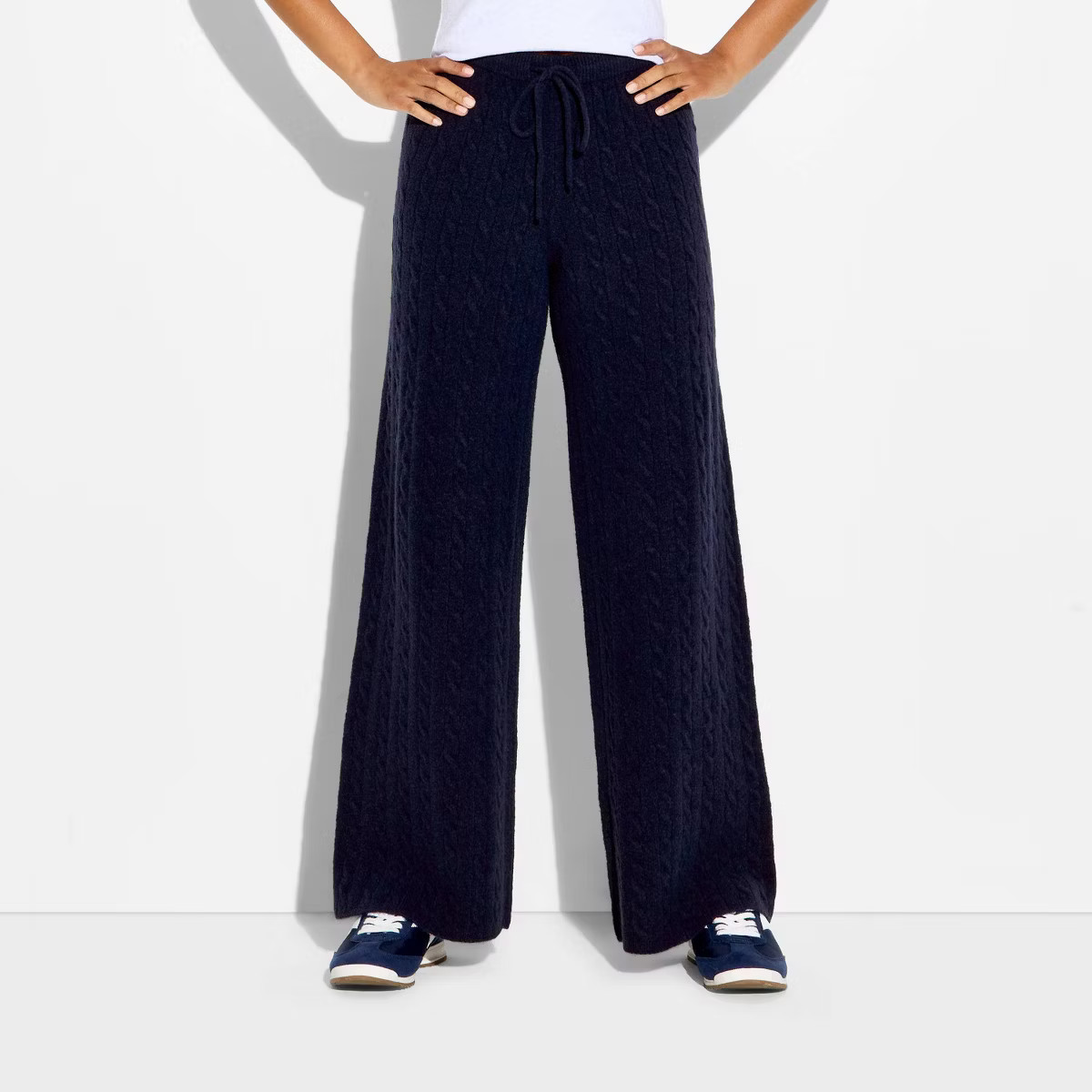 Women's Mid-Rise Cable Sweater Pants - Wild Fable™ | Target