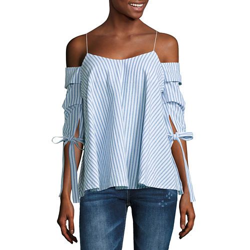 i jeans by Buffalo Draped Off Shoulder Top - JCPenney | JCPenney