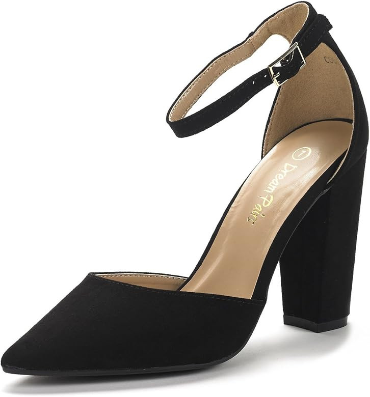 DREAM PAIRS Women's Coco Pointed Toe High Heels Pump Shoes | Amazon (US)
