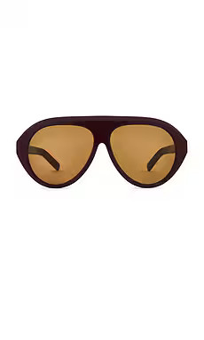 Past Midnight The Icon Sunglasses in Burgundy from Revolve.com | Revolve Clothing (Global)