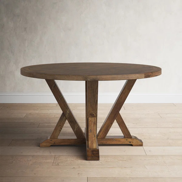 Marius Round Solid Wood Dining Table | Wayfair North America
