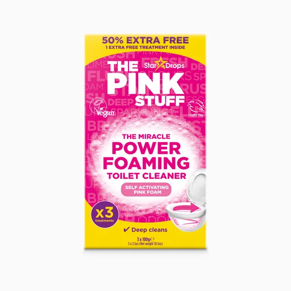 The Pink Stuff Miracle Power Foaming Toilet Cleaner, Self-Activating Formula, Stain Remover, 3 Tr... | Walmart (US)