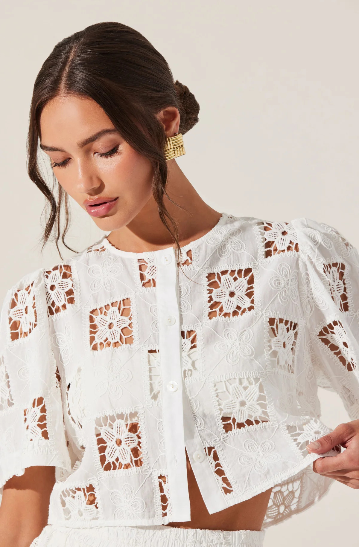 Andolina Crochet Lace Crop Top | ASTR The Label (US)