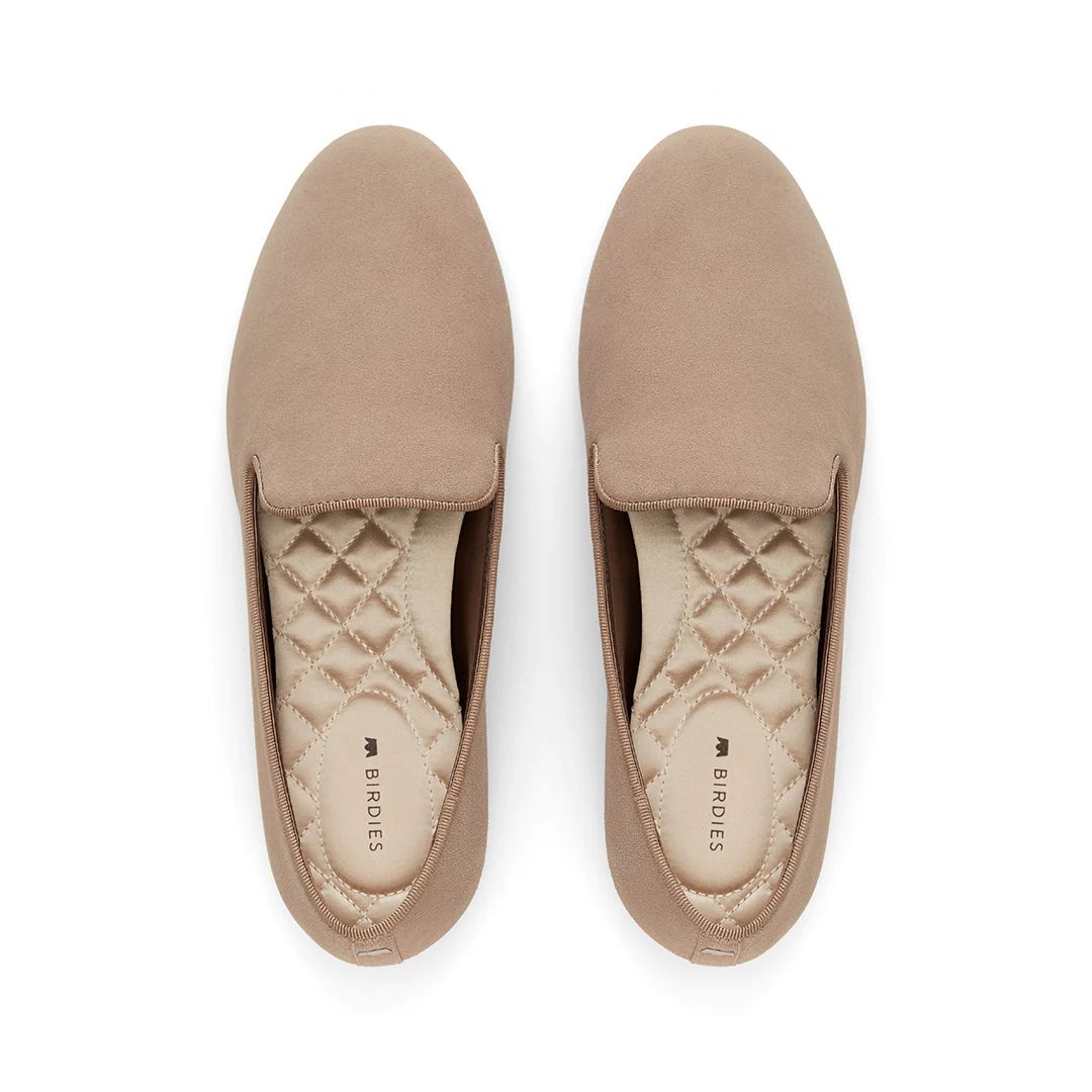 Birdies The Starling - Latte Brown Flats, Suede | BIRDIES