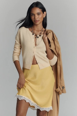 The Tilda Knee-Length Slip Skirt: Lace Trim Edition | Anthropologie (US)