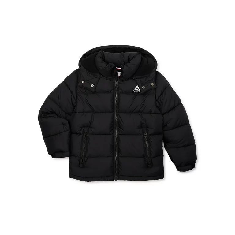 Reebok Boy’s Colorblock Hooded Heavyweight Puffer Jacket, Sizes 8-20 | Walmart (US)
