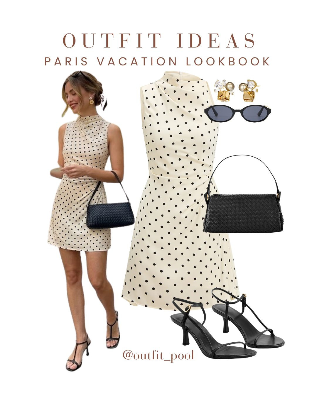 3 chic outfits for a Paris getaway 🇫🇷
Serving effortless Parisian vibes with these Amazon vacation looks — timeless, feminine, and perfect for strolling through the city of love 💫

1️⃣ White polka dot dress — classic, romantic, and very French 🤍
2️⃣ Denim romper — casual, cute, and perfect for exploring 🧺
3️⃣ Brown skirt set — elevated, minimal, and café-ready 🤎☕

Think: chic silhouettes, neutral tones, and outfits that look effortless but put-together 👏
To shop these outfits, check the LTK shop link in bio 🛍️💌

(Paris Vacation Outfits, Paris Outfit Ideas, Parisian Style, French Girl Style, Paris Travel Looks, Europe Vacation Outfits, Chic Travel Style, Effortless Paris Style, Paris Capsule Wardrobe, Minimalist Parisian Fashion, Elegant Travel Outfit, Paris Street Style, Day to Night Travel Outfit, Sophisticated Style, Spring in Paris Outfit, Summer in Paris Outfit, Fall Paris Style, Travel Outfit Inspiration, Paris Style Edit) 

 #LTKgrwm #LTKSeasonal #LTKTravel