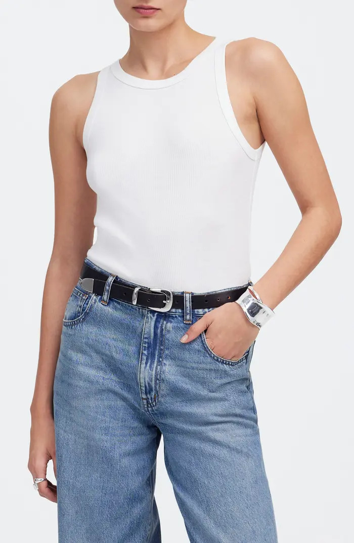 High Neck Cotton Tank | Nordstrom