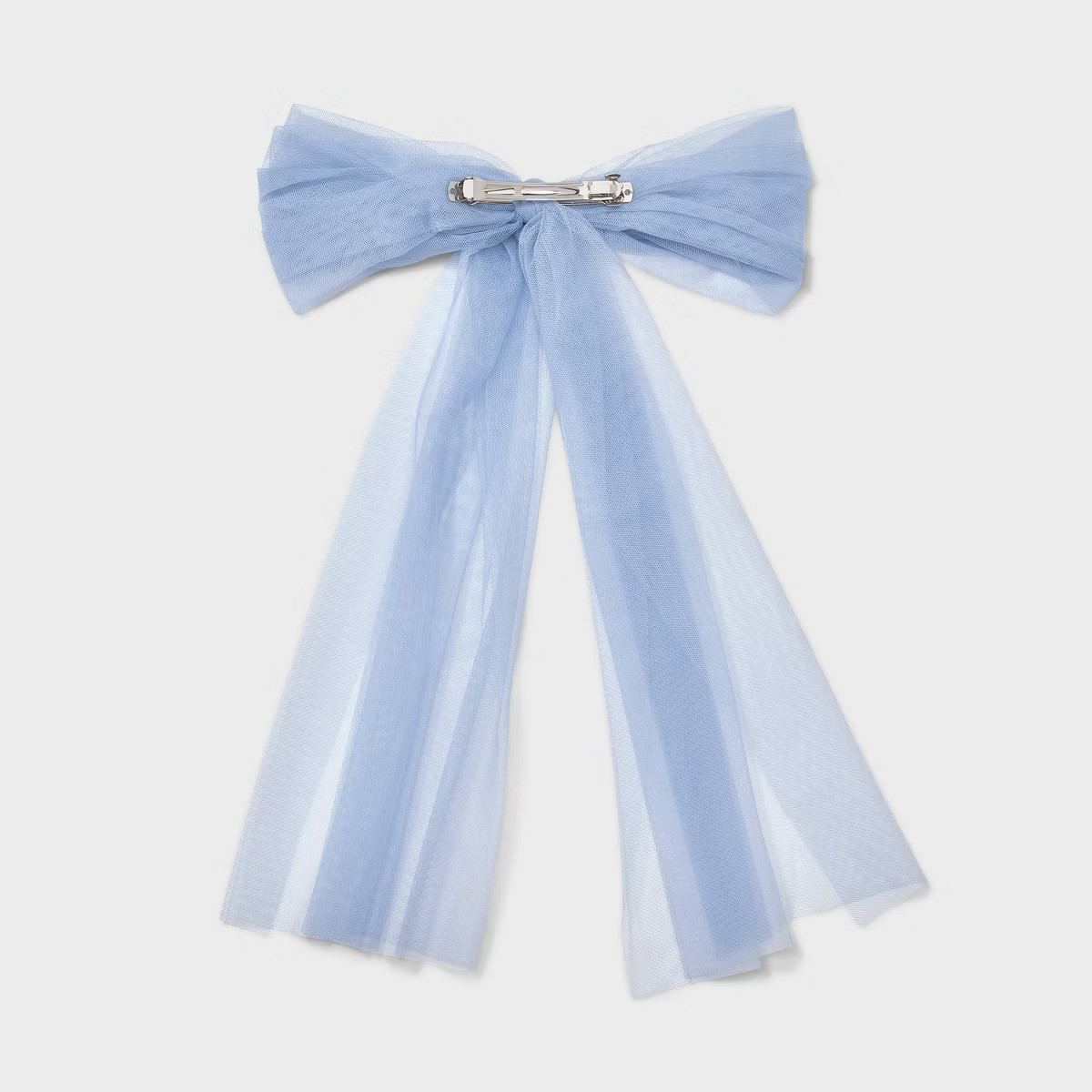Tulle Bow Hair Barrette - A New Day™ Blue | Target