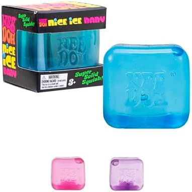Schylling NeeDoh Nice Ice Baby - Sensory Squeeze Toy - Super Solid Squish - 1.25" Wide - Color Ma... | Amazon (US)