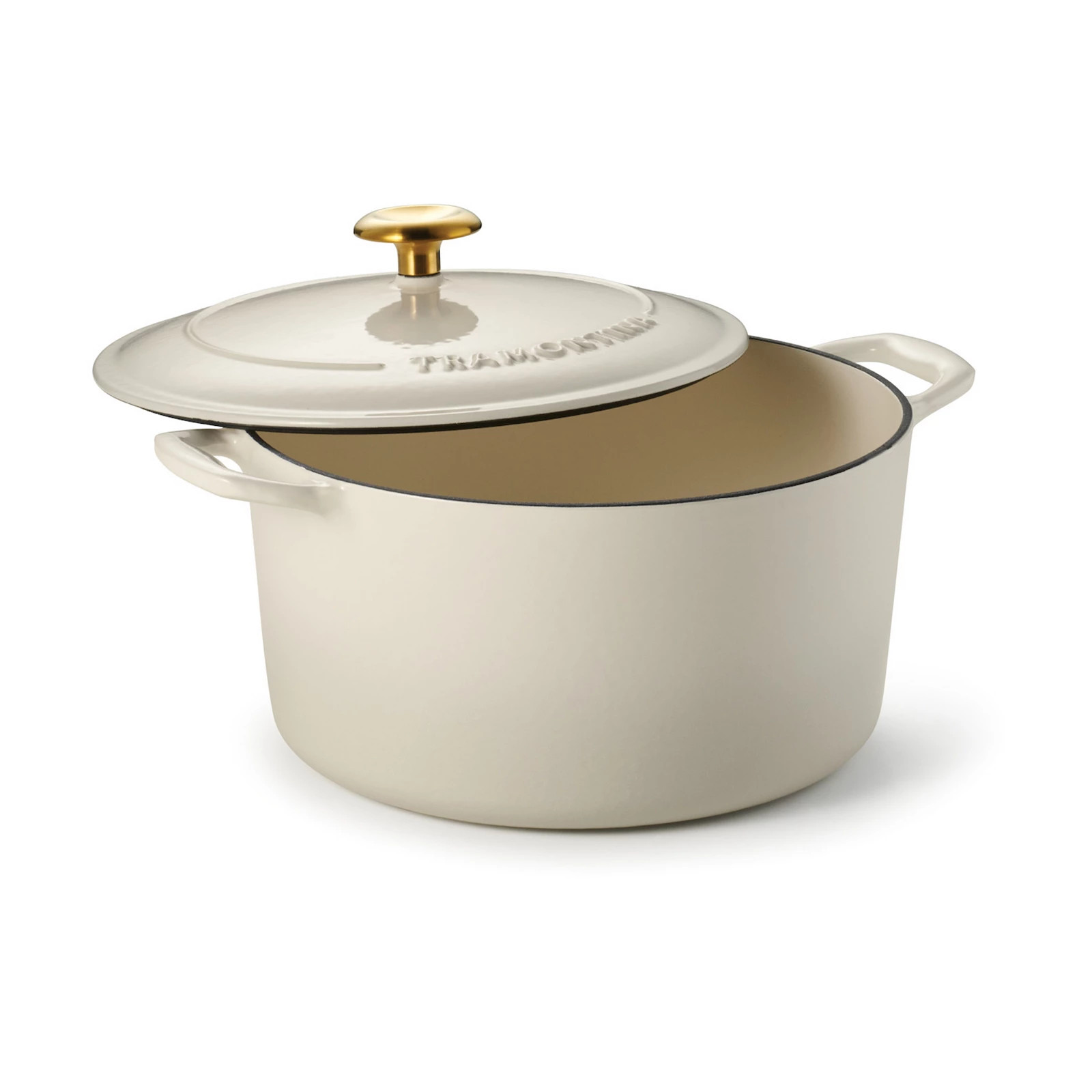 Tramontina Bestow 6.5-qt. Enameled Cast Iron Dutch Oven Pot with Lid, Latte | Kohl's