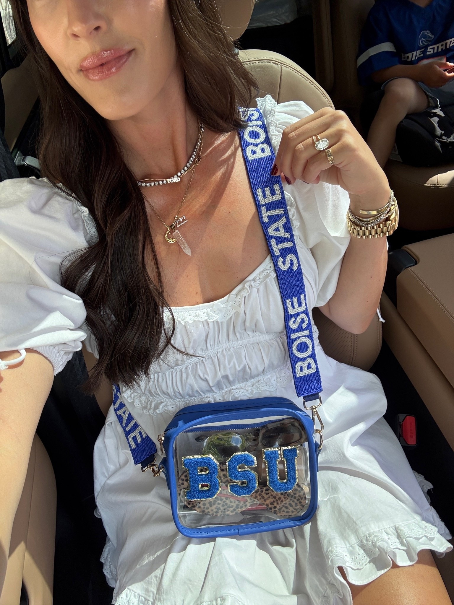 Gameday outfit and custom stadium school bag and beaded strap🏈 A fall football weekend must-have 👏🏻

OOTD
Over 40
Football game outfit

#LTKootd #LTKOver40 #LTKSeasonal