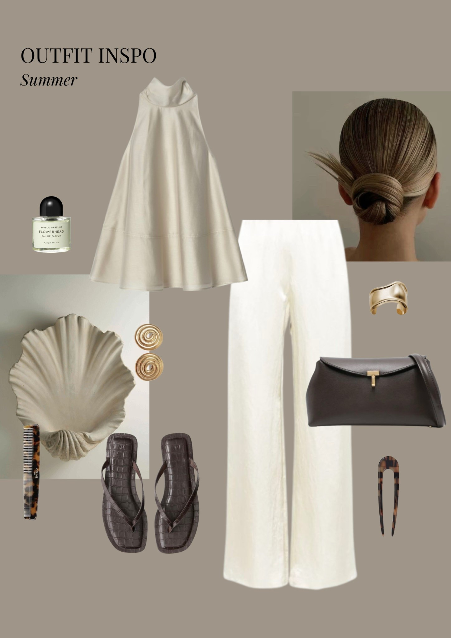 Silk pants and halter neck top outfit  for summer 🤍

#LTKsummer #LTKluxury #LTKstyletip