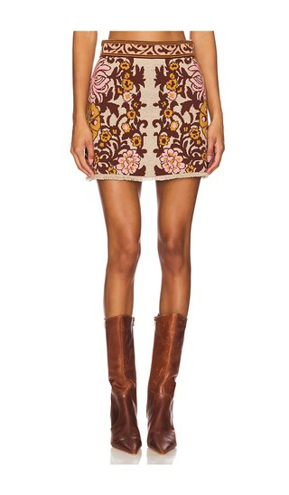 Lindy Skirt in Bogata Scarf Blush | Revolve Clothing (Global)