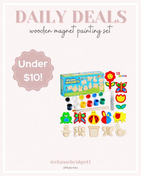 Wooden magnet paint set for toddlers and kids

Wooden crafts, toddler art, preschool projects, kids paint set, toddler paint set, wooden magnets, paint magnets, toddler learning projects, preschool learning, learning through play, Amazon daily deals

#LTKfamily #LTKkids #LTKfindsunder50