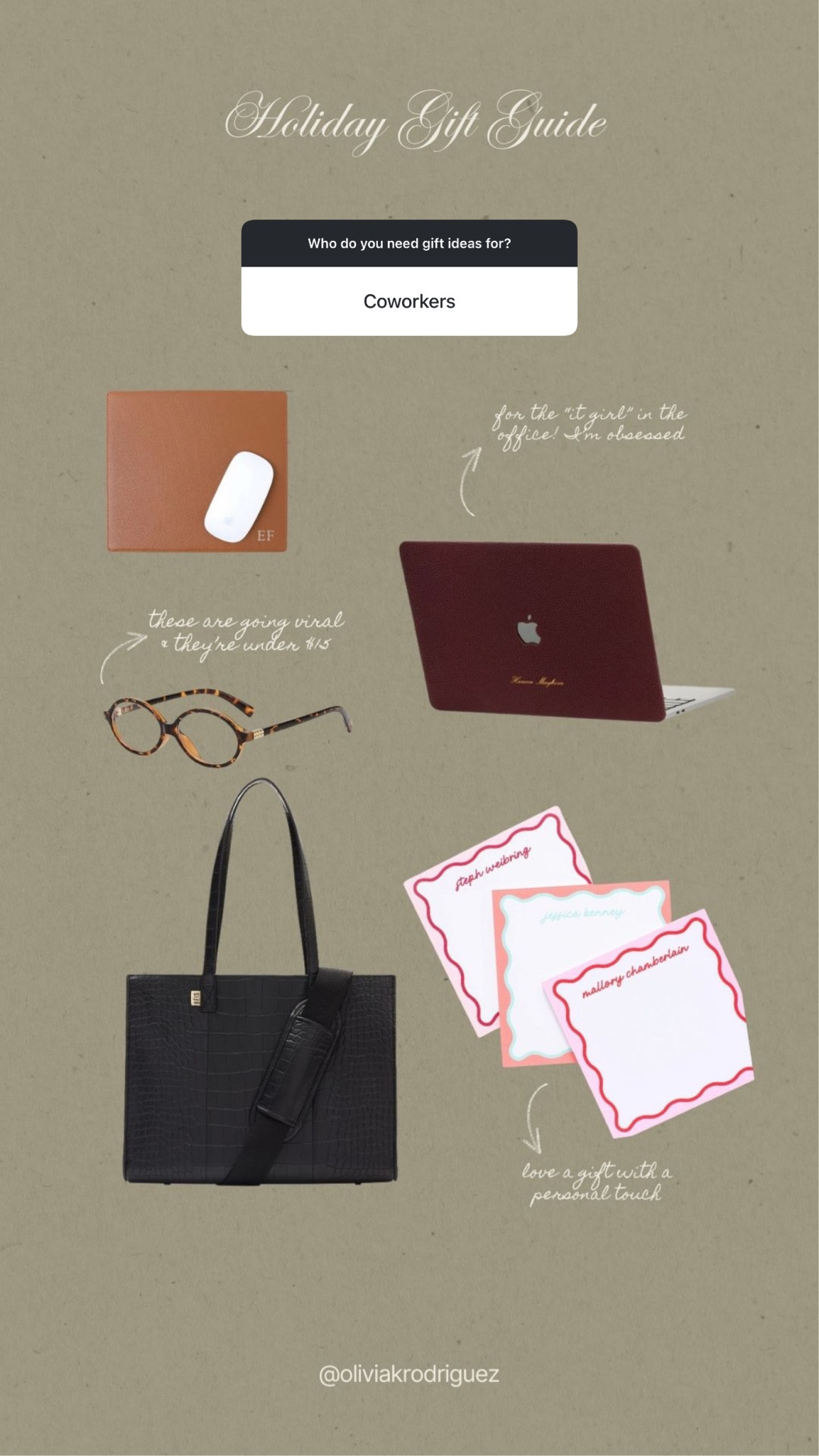 Holiday gift guide for your coworkers or boss 🫶🏼🎅🏻

#LTKGiftGuide #LTKCyberWeek #LTKHoliday