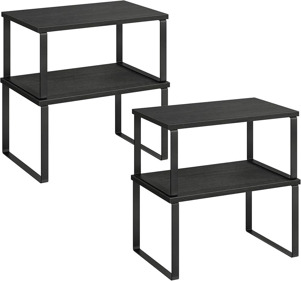 SONGMICS Cabinet Organizer Shelf, Set of 4 Kitchen Counter Shelves, Kitchen Storage, Spice Rack, ... | Amazon (US)