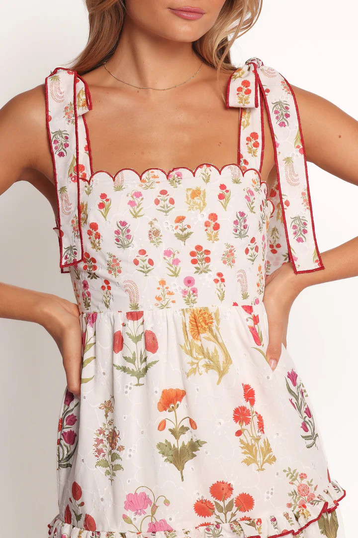 Aurelia Maxi Dress - White Floral | Petal & Pup (US)