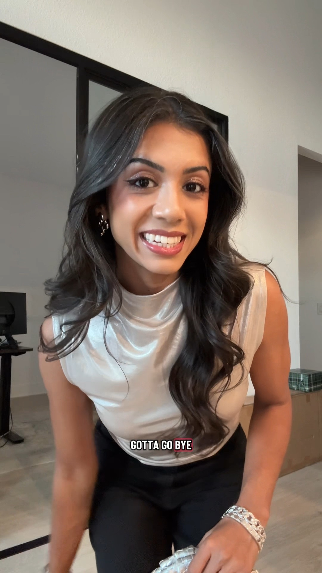 Petite friendly OOTN ft a metallic silver sleeveless top from Abercrombie (XS), black wide leg denim from good American (00). Silver earrings from Lovisa and bracelets and heels from Kohl’s  

#LTKgrwm #LTKootd #LTKPetite