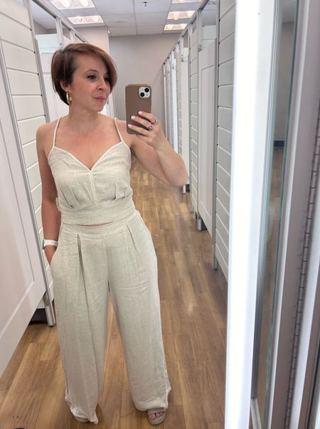 I found this set at TJMaxx. But you know how it is at this store: found something and nothing similar online. 
Found a VERRRYYYY similar look fit as a jumpsuit 

#LTKTravel #LTKSeasonal #LTKMidsize