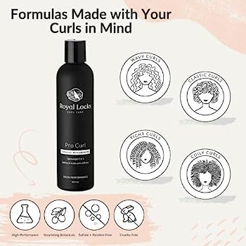 Royal Locks Pro Curl Cream Gel | Curly Hair Cream Gel | Lightweight Curl Defining Cream with Arga... | Amazon (US)