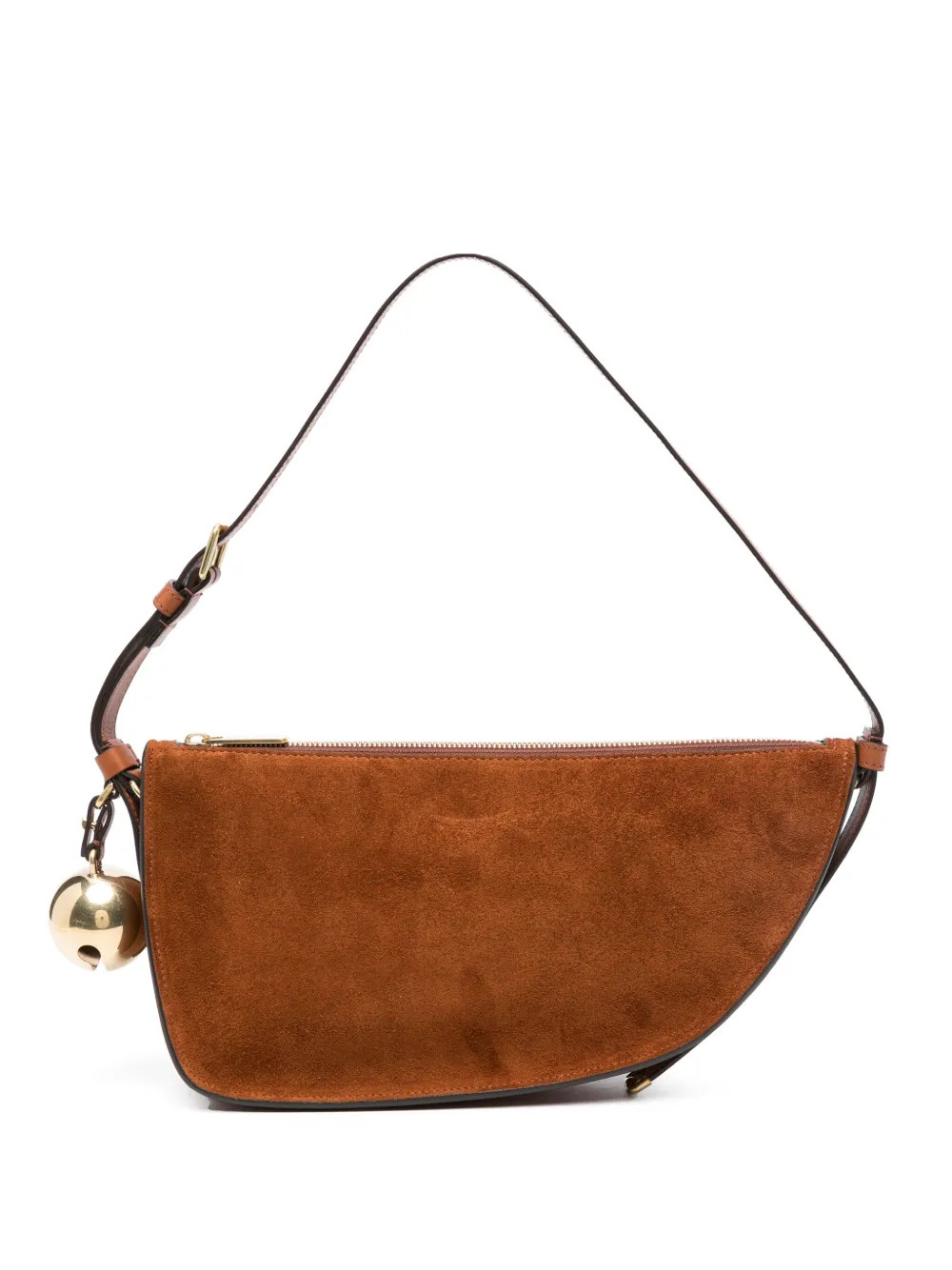 Burberry Shield Sling Suede Shoulder Bag - Farfetch | Farfetch Global