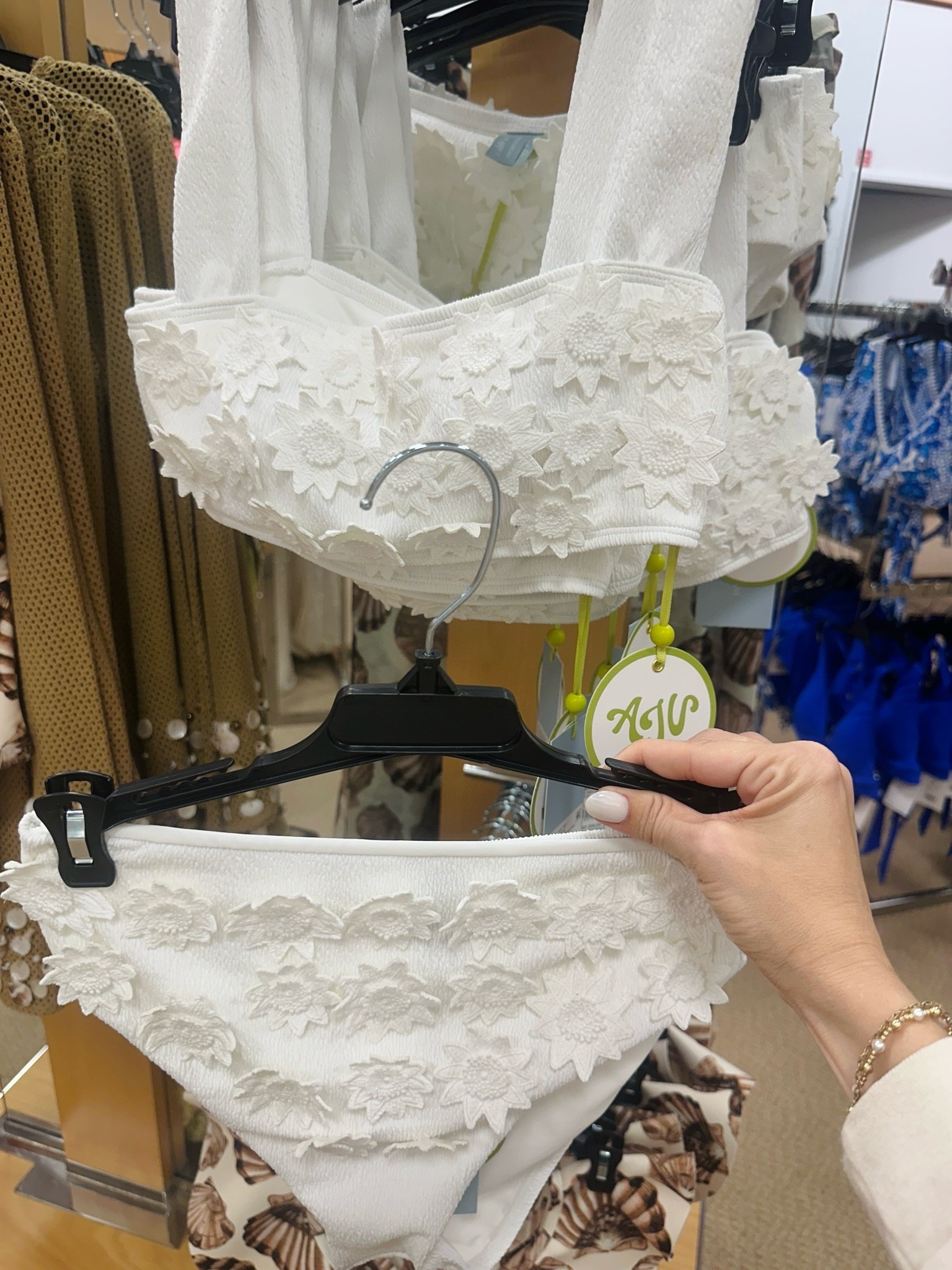 Love the 3d flowers for a wedding suit!!! If you need one for a destination one or bachelorette, this is a beautiful option!

#LTKSeasonal #LTKWedding #LTKSwim