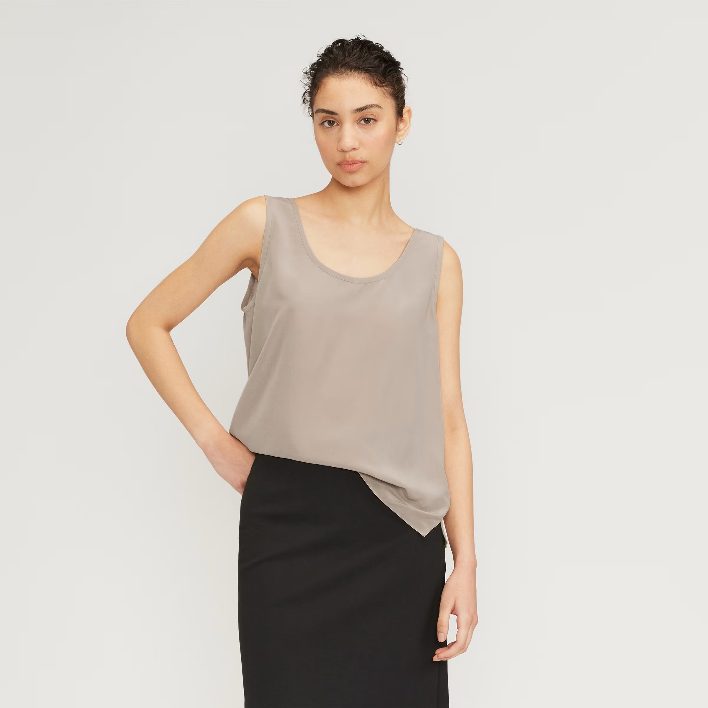 The Washable Clean Silk Scoop-Neck Tank | Everlane