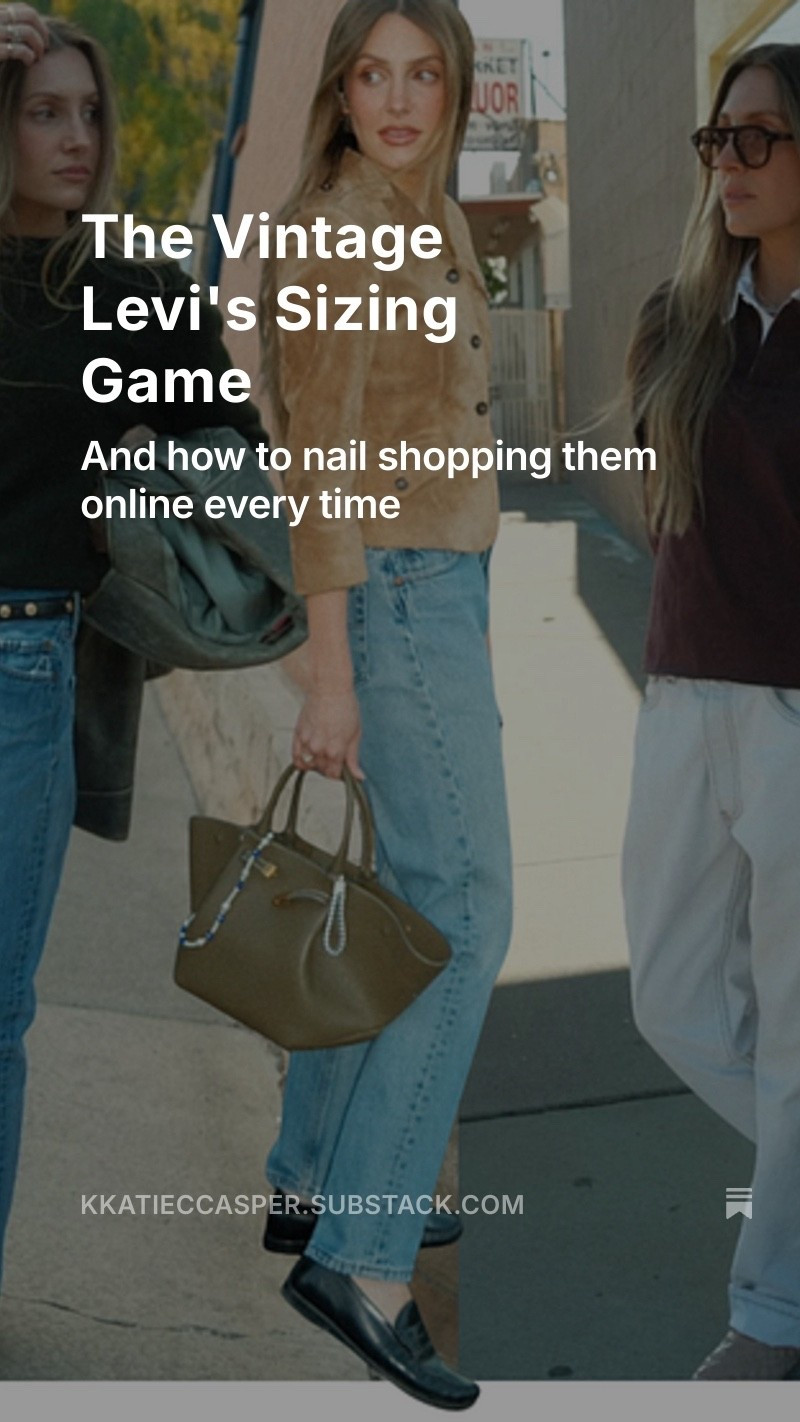 Sizing guide is live on my Substack! Linking a few vintage Levi’s faves 

#LTKStyleTip #LTKFindsUnder100