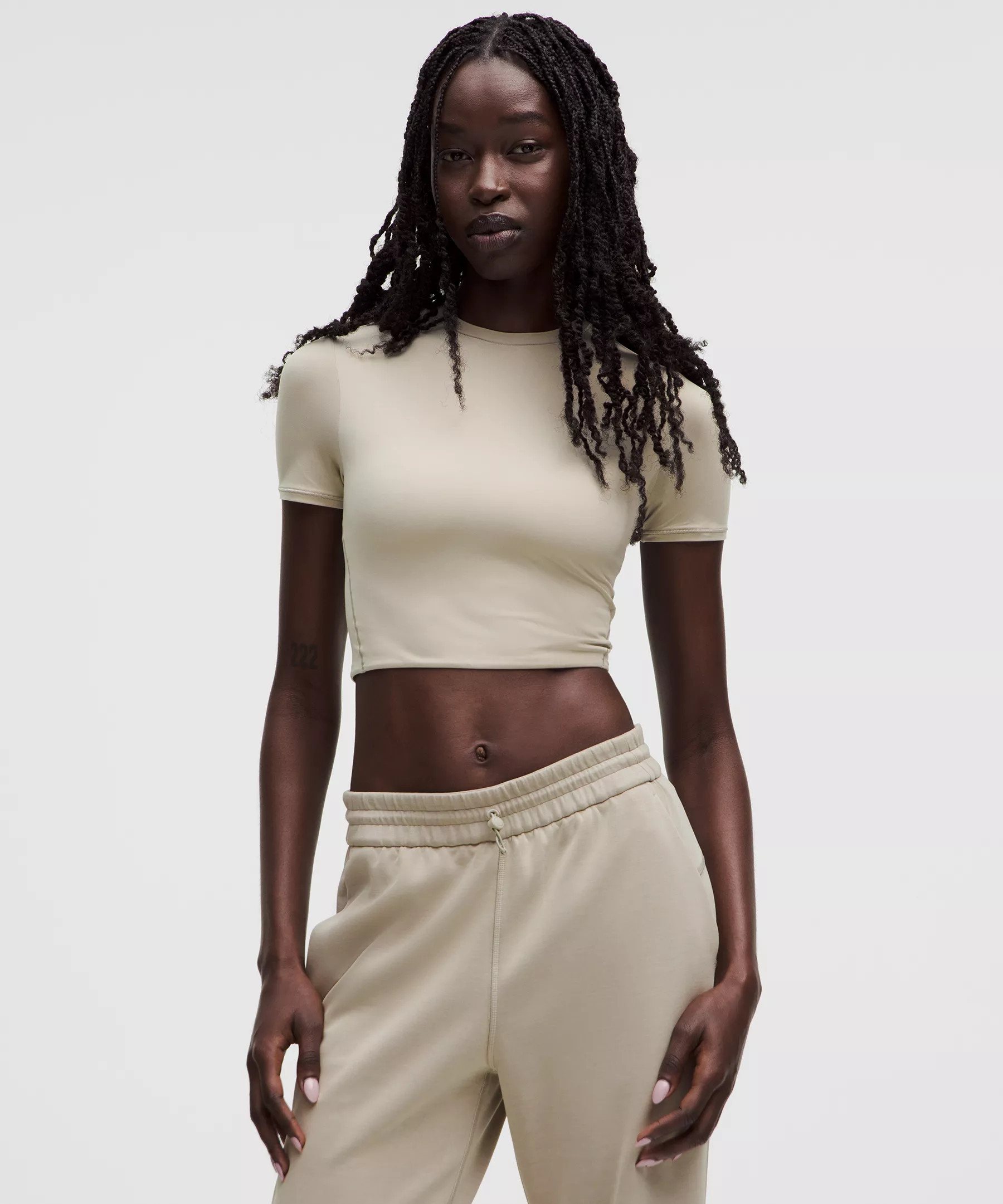 Wundermost Ultra-Soft Nulu Crewneck Cropped T-Shirt | Women's Short Sleeve Shirts & Tee's | lulul... | lululemon (CA)