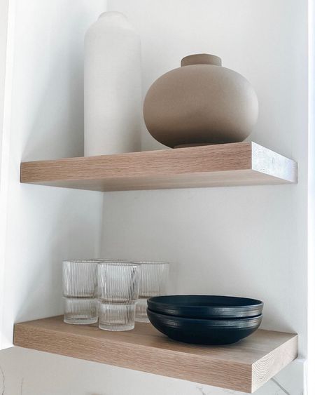 Kitchen open floating shelving decor. Simple minimalist decor. Crate and barrel, target, tj maxx

#LTKhome #LTKSeasonal #LTKstyletip