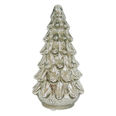 8.5" Mercury Glass Tree Christmas Figurine - Wondershop™ | Target