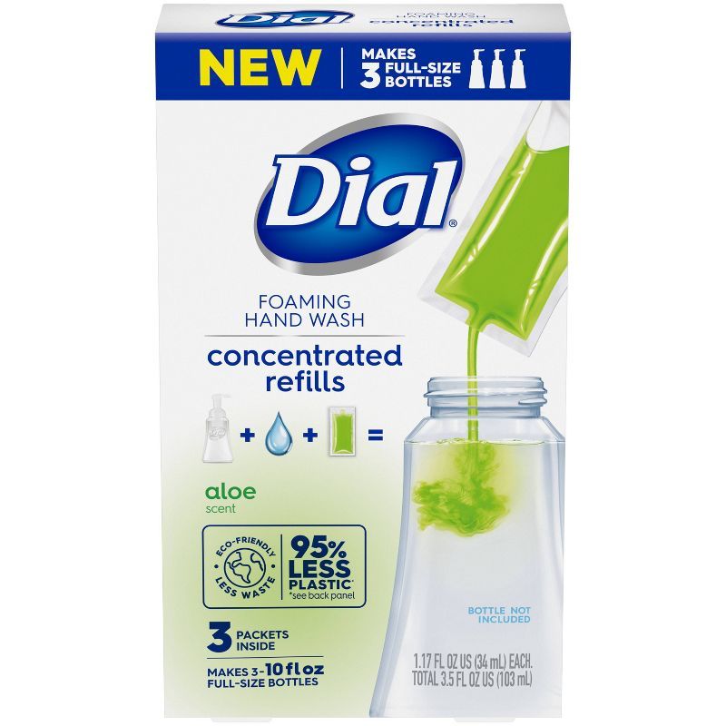 Dial Concentrated Hand Soap Refill - Aloe 10 fl oz/3ct | Target