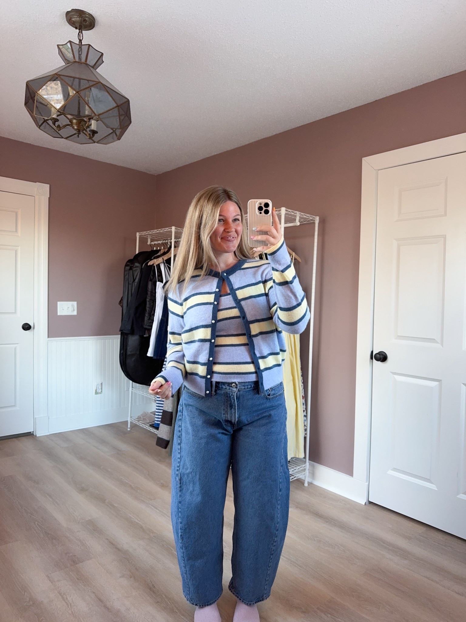 this matching striped sweater tank and wool cardigan is giving grandma (in the best way)

loving this for spring🌸

#LTKSeasonal #LTKMidsize #LTKootd