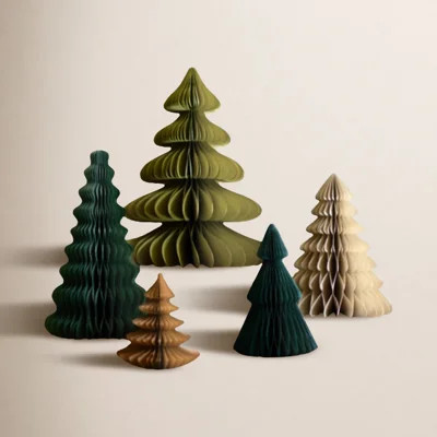 5-Piece Paper Accordion Tabletop Tree Set | Wayfair North America
