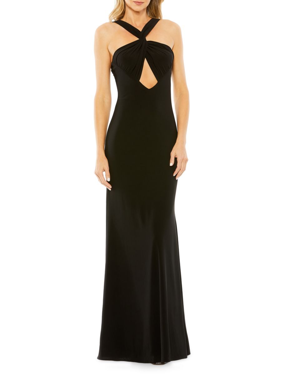 Jersey Halterneck Gown | Saks Fifth Avenue