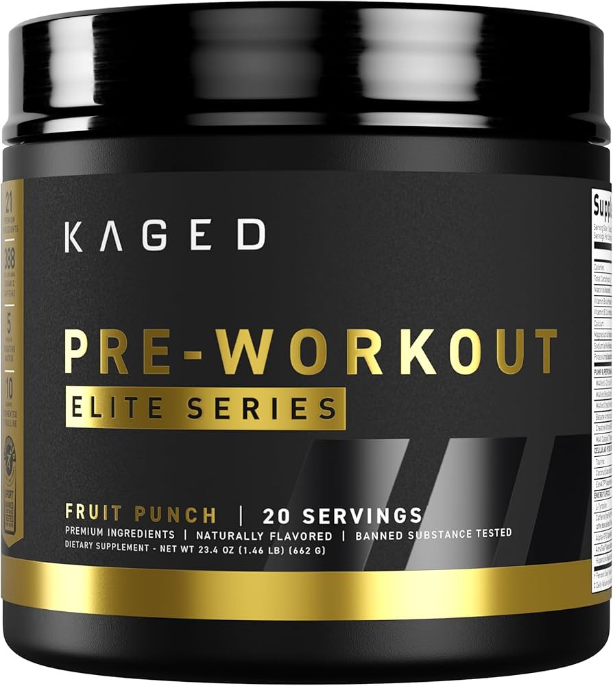 Kaged Pre Workout Elite Powder | Fruit Punch | Pre-Workout with Creatine, Beta Alanine, L-Citrull... | Amazon (US)