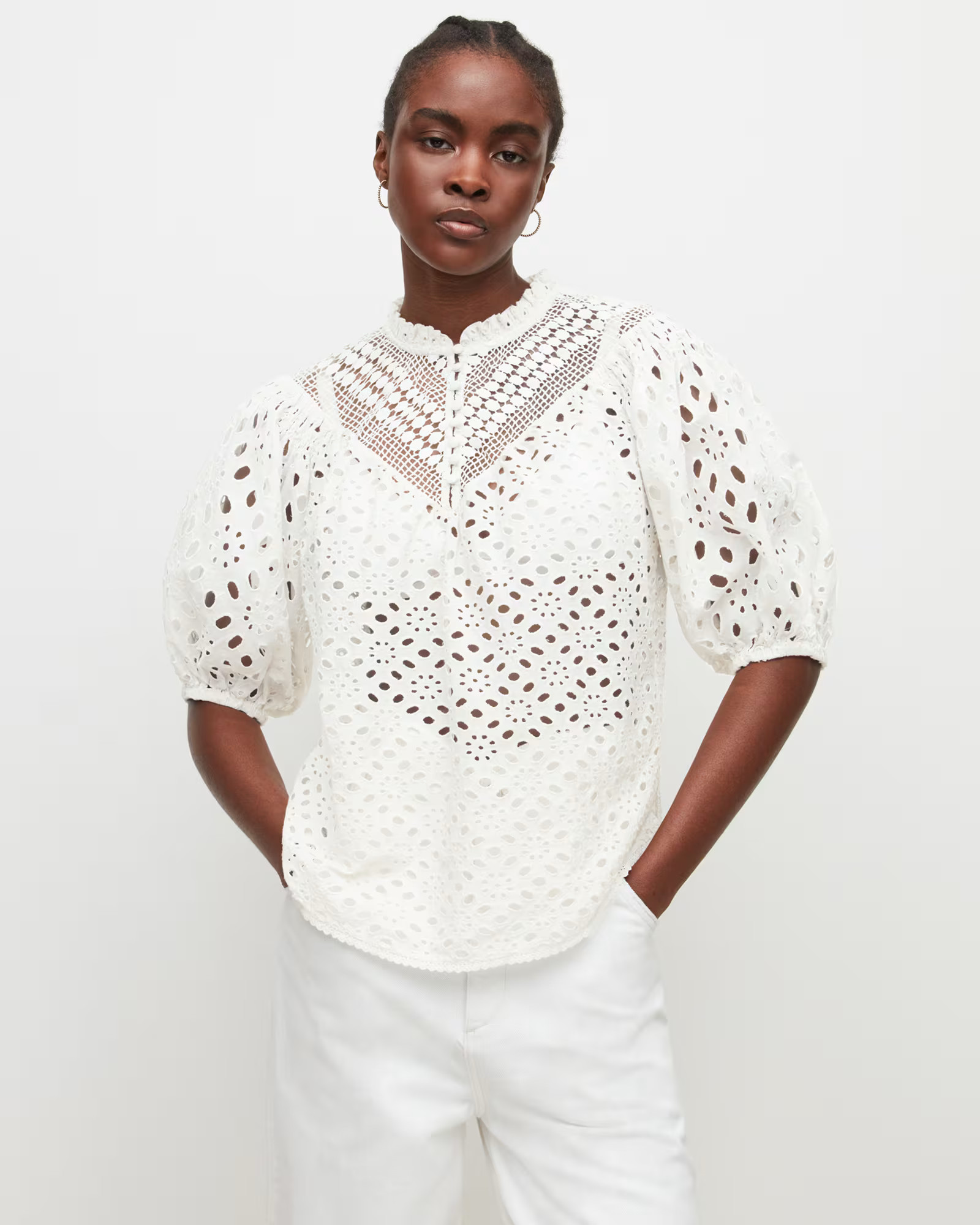 CONSCIOUS
 
Tila Broderie Top


£129.00 | AllSaints UK