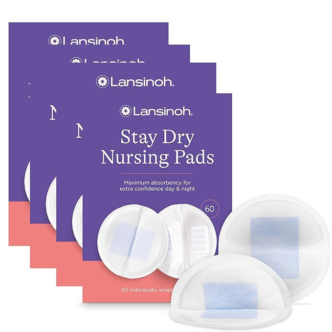 Lansinoh Stay Dry Disposable Nursing Pads, Soft and Super Absorbent Breast Pads, Breastfeeding Es... | Amazon (US)