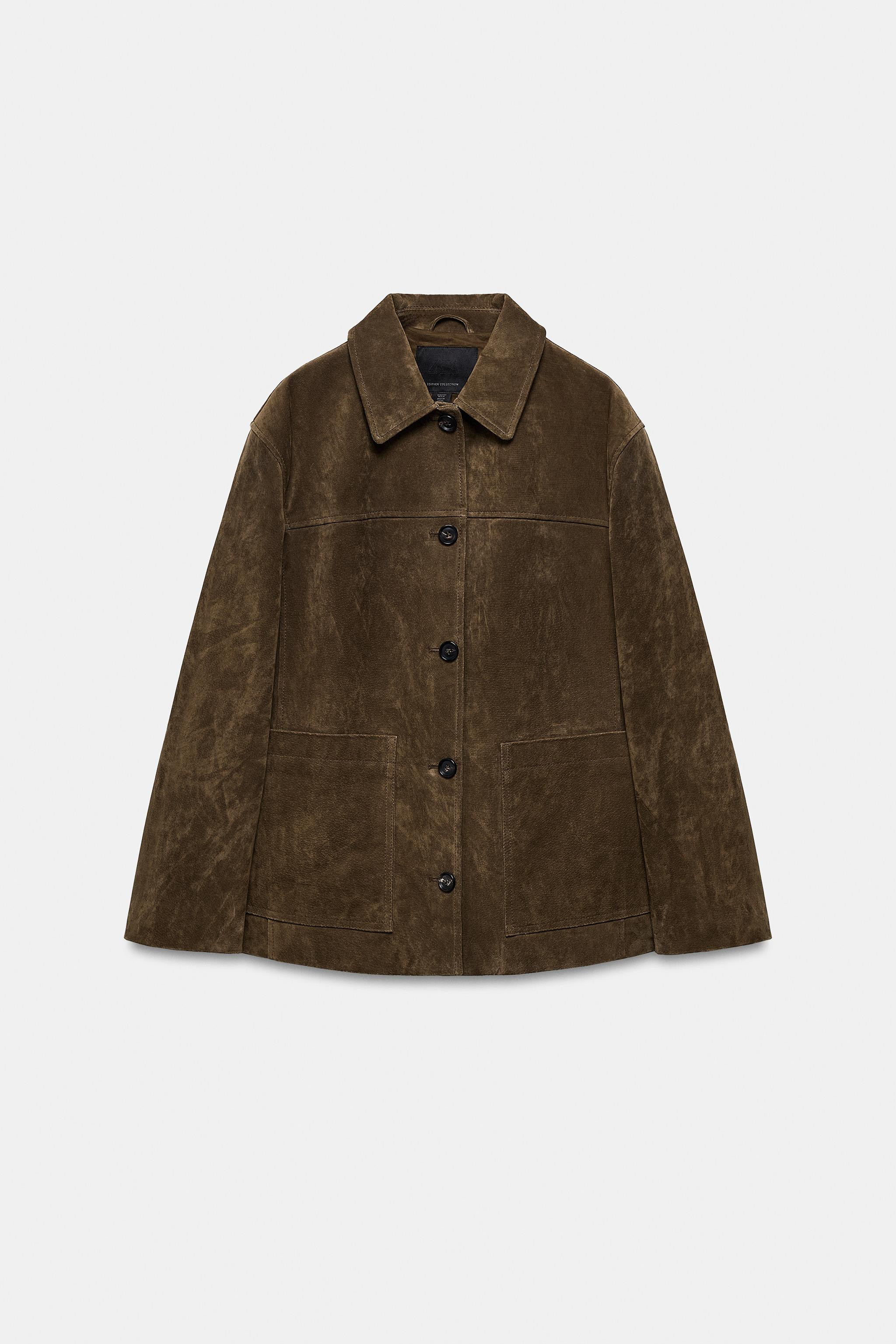 SUEDE LEATHER JACKET WITH POCKETS ZW COLLECTION LIMITED EDITION | Zara UK
