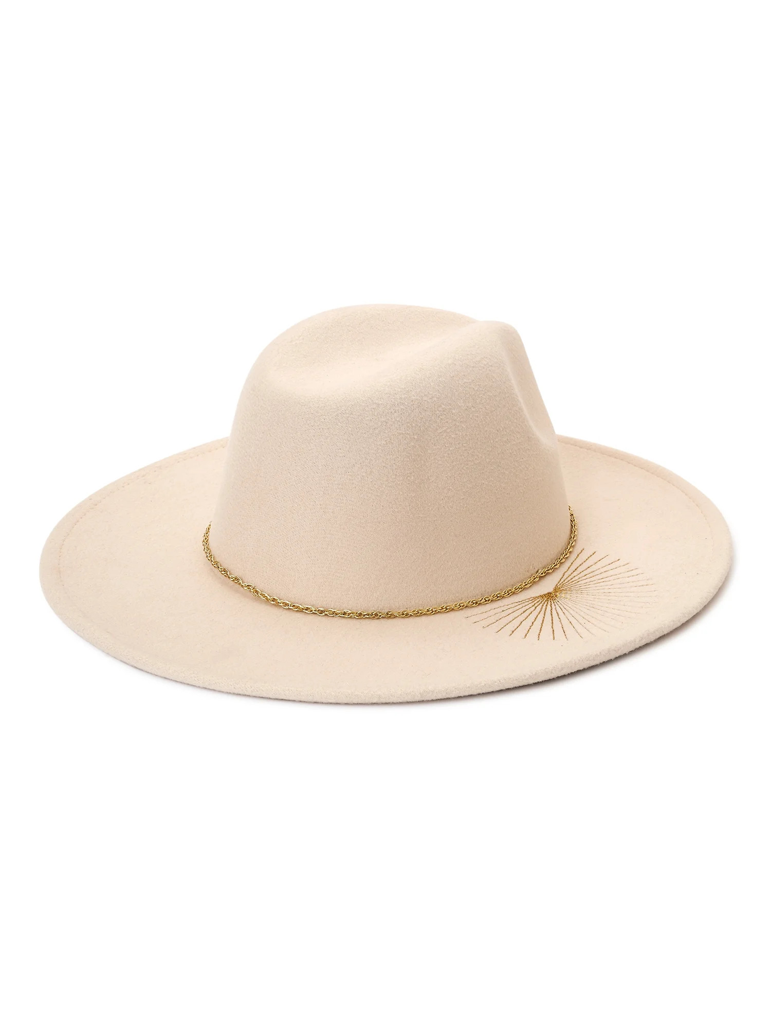 No Boundaries Women's Embroidered Fedora Hat | Walmart (US)