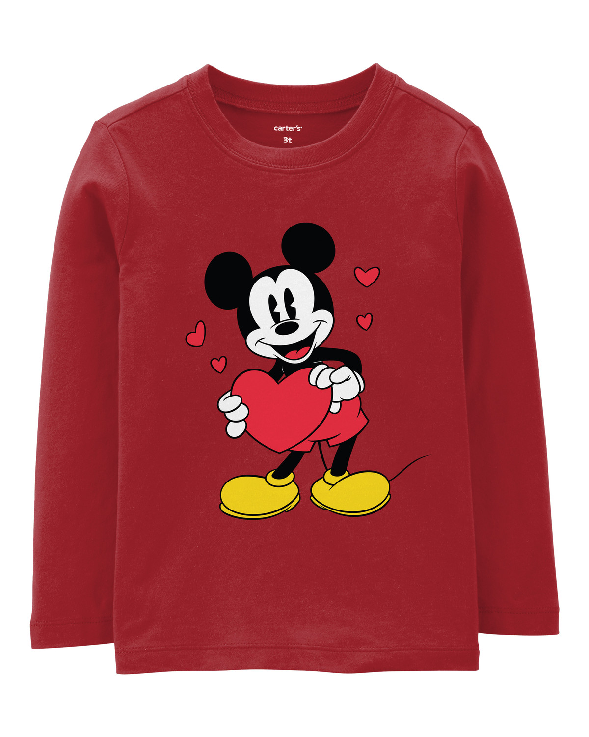 Toddler Mickey Mouse Valentine's Day Tee - Red | Carter's Inc