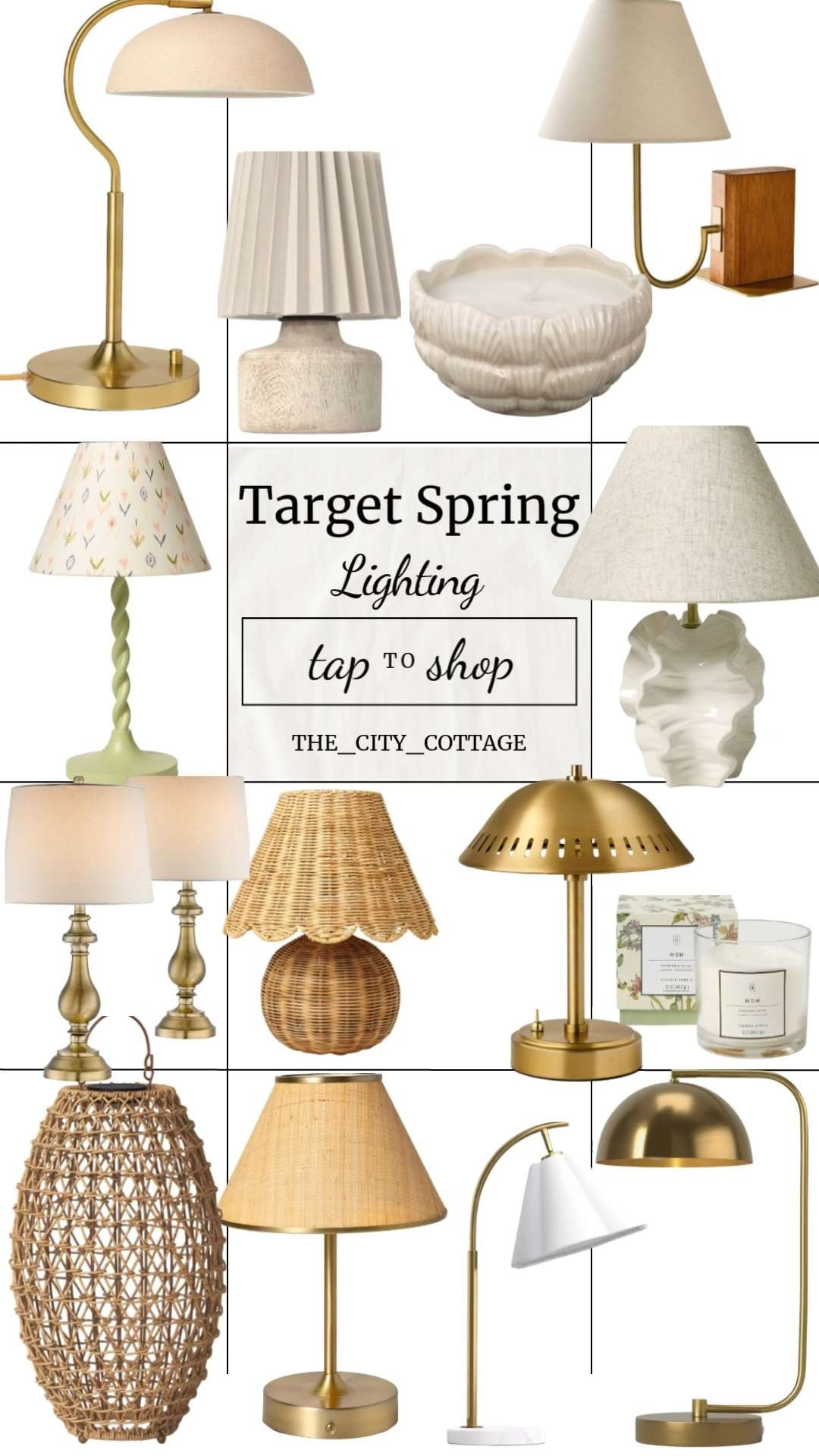 The *lighting refresh* your home needs this spring ✨💡 Target is bringing all the soft, cozy, designer-inspired glow.

From scalloped shades and gingham details to woven textures, marble bases, and warm brass finishes—these lamps instantly elevate any space 🤍 Think layered lighting with table lamps, portable options, and even outdoor candles for that soft, ambient vibe.

It’s all about creating a home that feels warm, inviting, and effortlessly styled—like golden hour… all day long ☀️

#LTKHome #LTKFinds #TargetHome #SpringDecor #HomeLighting #InteriorInspo #CozyHome #HomeStyling #LampInspo #WarmLighting #NeutralHome #AffordableHomeDecor #TargetFinds #PinterestHome #ItGirlHome #ChicHome #HomeRefresh #SoftAesthetic #ModernHome #ViralHome 

 #LTKSeasonal #LTKHome