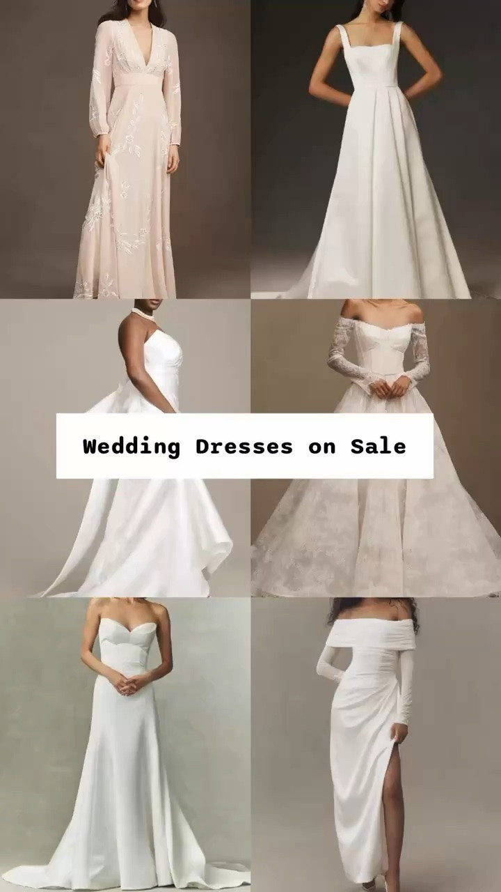 Beautiful wedding dresses on sale today @Anthropologie

#LTKWedding #LTKSeasonal #LTKSaleAlert