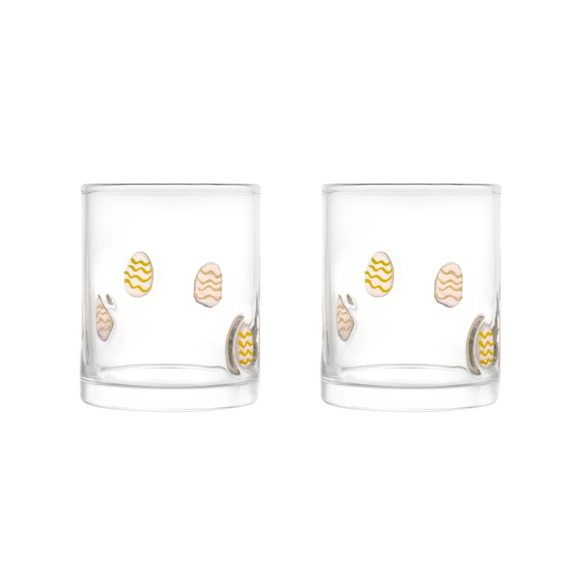 Thyme & Table 12 fl oz Easter Egg Charm Drinking Glasses, Set of 2 | Walmart (US)
