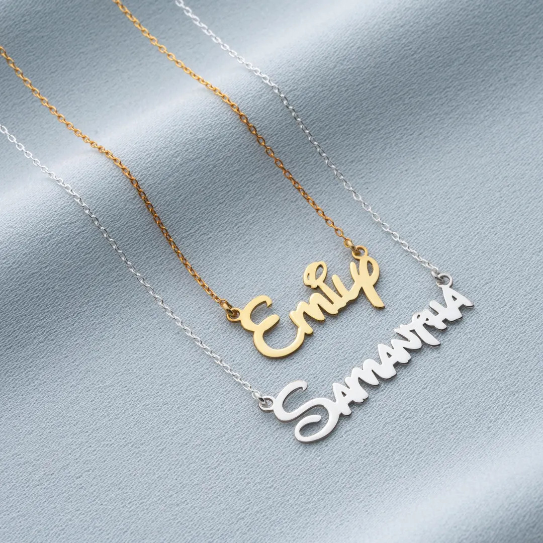 Personalized Disney Font Necklace, Disney Font Name Necklace, Minnie Mouse Name Necklace, Custom ... | Etsy (US)