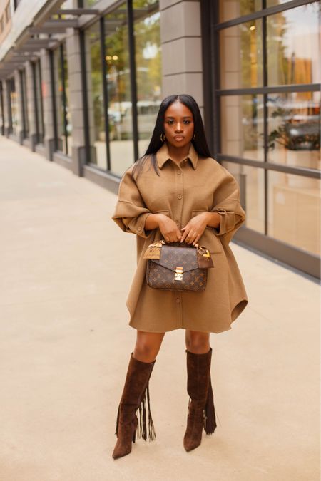 The perfect fall day. Wearing this oversized shirt as a dress. Link in bio and stories to shop this look. Happy New Month 

#LTKHolidaySale #LTKstyletip